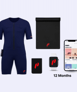 Paquete Ultimate NOVA:<br>traje PEPPER NOVA EMS + Power Box + 12 meses Premium + esterilla de entrenamiento