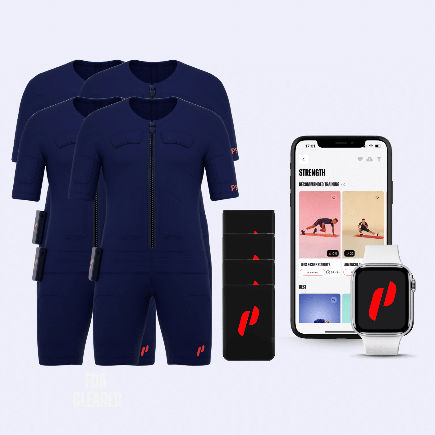 NOVA Trainingsgroep-Bundle:<br>4 x PEPPER NOVA EMS-pak + 4 x Power Box + 4 x app